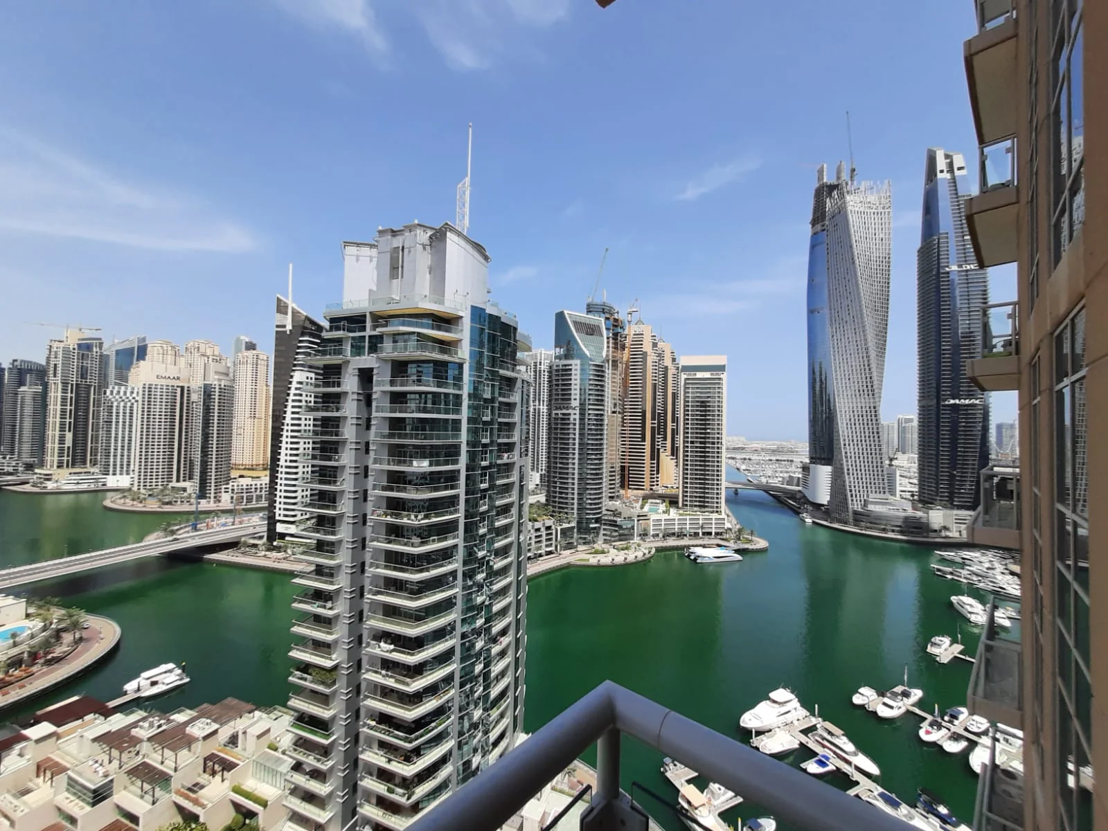 Dubai Marina waterfront with residential towers